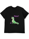 Dino Jr. Rawr Black Graphic Tee