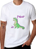 Dino Jr. Rawr Black Graphic Tee