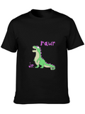 Dino Jr. Rawr Black Graphic Tee