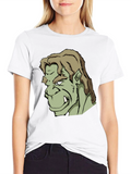 Orc Character Graphic Print Black T-Shirt