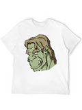 Orc Character Graphic Print Black T-Shirt