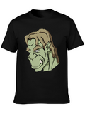 Orc Character Graphic Print Black T-Shirt