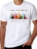Saint Petersburg Skyline Graphic Tee