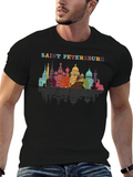 Saint Petersburg Skyline Graphic Tee