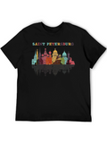 Saint Petersburg Skyline Graphic Tee