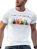Saint Petersburg Skyline Graphic Tee