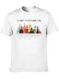 Saint Petersburg Skyline Graphic Tee