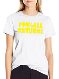 100% All Natural Graphic Tee - Black