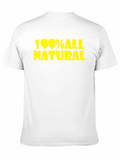 100% All Natural Graphic Tee - Black