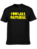 100% All Natural Graphic Tee - Black