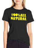 100% All Natural Graphic Tee - Black