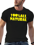 100% All Natural Graphic Tee - Black