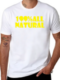 100% All Natural Graphic Tee - Black
