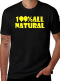 100% All Natural Graphic Tee - Black