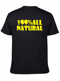 100% All Natural Graphic Tee - Black