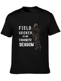 Field Hockey Season T-Shirt - Black Graphic Tee