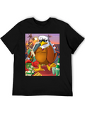 Cartoon Eagle Money T-Shirt