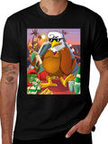 Cartoon Eagle Money T-Shirt
