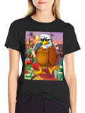 Cartoon Eagle Money T-Shirt