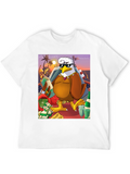 Cartoon Eagle Money T-Shirt