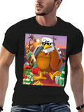 Cartoon Eagle Money T-Shirt