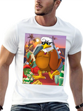 Cartoon Eagle Money T-Shirt