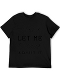 Overthink Mens Black Graphic T-Shirt