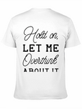Overthink Mens Black Graphic T-Shirt