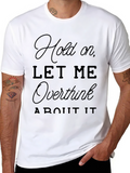 Overthink Mens Black Graphic T-Shirt