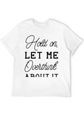 Overthink Mens Black Graphic T-Shirt