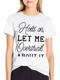 Overthink Mens Black Graphic T-Shirt