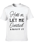 Overthink Mens Black Graphic T-Shirt