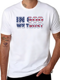 Patriotic T-Shirt: In God We Trust American Flag Design