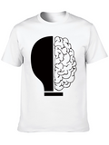 Brain Lightbulb Tee - Smart Idea Shirt