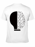 Brain Lightbulb Tee - Smart Idea Shirt