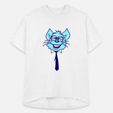 Nerd Cat Horn-rimmed Glasses Geek Smart Kitten Fun