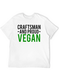 Craftsman and Proud Vegan Black T-Shirt