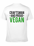 Craftsman and Proud Vegan Black T-Shirt