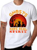 Halloween Ghosts Have Real Spirit Graphic T-Shirt