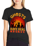 Halloween Ghosts Have Real Spirit Graphic T-Shirt