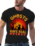 Halloween Ghosts Have Real Spirit Graphic T-Shirt