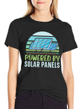 Powered By Solar Panels T-Shirt