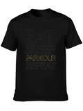 Eat Sleep Parkour Repeat Black T-Shirt
