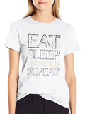 Eat Sleep Parkour Repeat Black T-Shirt