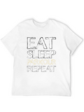 Eat Sleep Parkour Repeat Black T-Shirt