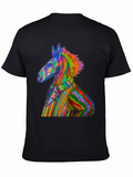 Rainbow Donkey Tee - Unique Graphic T-Shirt