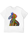 Rainbow Donkey Tee - Unique Graphic T-Shirt