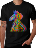 Rainbow Donkey Tee - Unique Graphic T-Shirt