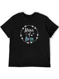 Mom of Boys T-Shirt Arrow Circle Design