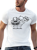 Free Hugs Cactus Graphic Black T-Shirt